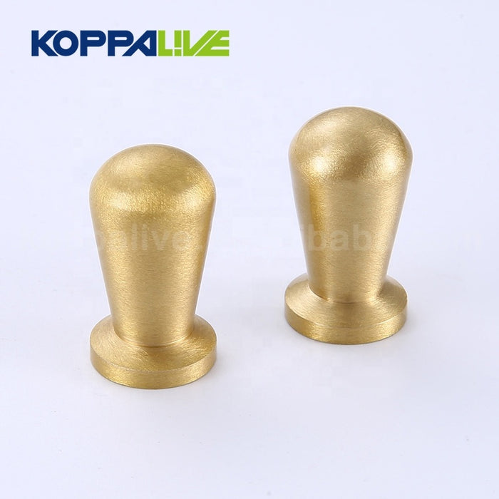 Factory Direct Sale Furniture Hardware Accessories Solid Brass Kitchen Cabinet Drawer Single Hole Knob